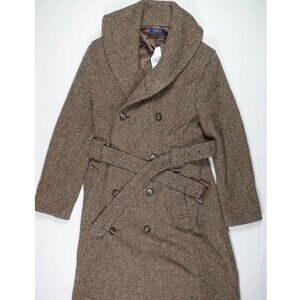Polo Ralph Lauren Coat Jacket Herringbone Belted Double Breasted Wool (sz 4)